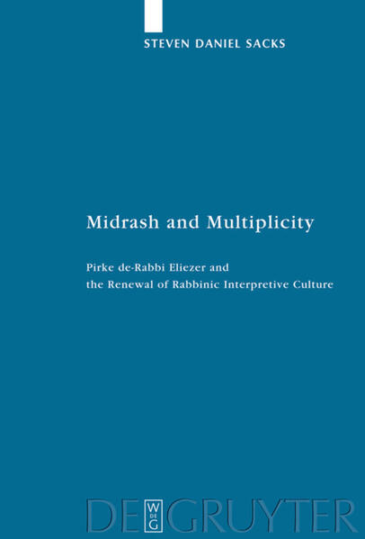 Pirke de-Rabbi Eliezer represents a late development in “midrash”, or classical rabbinic interpretation, that has enlightened, intrigued and frustrated scholars of Jewish culture for the past two centuries. Pirke de-Rabbi Eliezer’s challenge to scholarship includes such issues as the work’s authorship and authenticity, an asymmetrical literary structure as well as its ambiguous relationship with a variety of rabbinic, Islamic and Hellenistic works of interpretation. This cluster of issues has contributed to the confusion about the work’s structure, origins and identity. Midrash and Multiplicity addresses the problems raised by this equivocal work, and uses Pirke de-Rabbi Eliezer in order to assess the nature of “midrash”, and the renewal of Jewish interpretive culture, during its transition to the medieval era of the early “Geonim”.