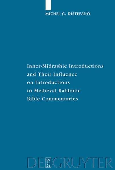 The opening sections of some exegetical Midrashim deal with the same type of material that is found in introductions to medieval rabbinic Bible commentaries. The application of Goldberg’s form analysis to these sections reveals the new form “Inner-Midrashic Introduction” (IMI) as a thematic discourse on introductory issues to biblical books. By its very nature the IMI is embedded within the comments on the first biblical verse (1:1). Further analysis of medieval rabbinic Bible commentary introductions in terms of their formal, thematic, and material characteristics, reveals that a high degree of continuity exists between them and the IMIs, including another newly discovered form, the “Inner-Commentary Introduction”. These new discoveries challenge the current view that traces the origin of Bible introduction in Judaism exclusively to non-Jewish models. They also point to another important link between the Midrashim and the commentaries, i.e., the decomposition of the functional form midrash in the new discoursive context of the commentaries. Finally, the form analysis demonstrates how larger discourses are formed in the exegetical Midrashim.