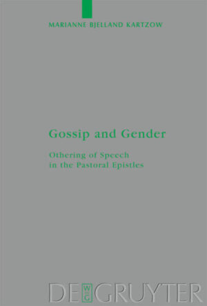 This book suggests that gossip can be used as an interpretive key to understand more of early Christian identity and theology. Insights from the multi disciplinary field of gossip studies help to interpret what role gossip plays, especially in relation to how power and authority are distributed and promoted. A presentation of various texts in Greek, Hebrew and Latin shows that the relation between gossip and gender is complex: to gossip was typical for all women and risky for elite men who constantly had to defend their masculinity. Frequently the Pastoral Epistles connect gossip to false teaching, as an expression of deviance. On several occasions it is argued that various categories of women have to avoid gossip to be entrusted duties or responsibilities. “Old wives’ tales” are associated with heresy, contrasted to godliness in which one had to train one self. Other passages clearly suggest that the false teaching resembles feminine gossip by use of metaphorical language: profane words will spread fast and uncontrolled like cancer