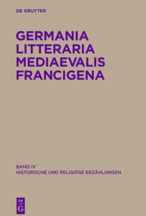 Germania Litteraria Mediaevalis Francigena: Historische und religiöse Erzählungen | Bundesamt für magische Wesen
