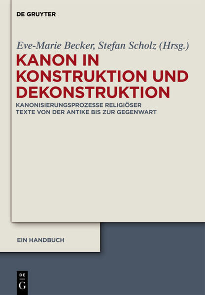 Das Handbuch bietet eine umfassende Einführung in die historischen, literatur- und religionsgeschichtlichen Zusammenhänge, in denen eminente religiöse und literarische Texte in der Antike kanonisiert wurden. Es diskutiert zugleich die entscheidenden Faktoren, Gründe und wirkungsgeschichtlichen Folgen dieser Kanonisierungsprozesse: Es werden u.a. Homer und Vergil, die Septuaginta und Qumran, einzelne frühchristliche Texte und das Neue Testament in Hinblick auf ihre Kanonizität miteinander in Beziehung gesetzt. Indem die genannten Textsammlungen aus den Bereichen der griechischen, lateinischen, jüdischen und frühchristlichen Textkultur gewählt werden, wird ein vergleichender und multiperspektivischer Einblick in die Konstruktion, Autorisierung und Interpretation von Texten und Autoren, die Teil kanonisch gewordener Textcorpora geworden sind, möglich. So bietet das Handbuch eine differenzierte Zusammenschau zur Erfassung und Beschreibung der vielfältigen Aspekte antiker religiöser und literarischer Kanonisierungsprozesse. Es nimmt dabei besonders die soziale Konstruktion und Funktion von kanonischen Textsammlungen in den Blick und fragt nach möglichen kanonspezifischen Formen von literarischer und religiöser Kommunikation.Zugleich werden auf der Grundlage der modernen Text-, Kultur-, Literatur- und Medienforschung wichtige hermeneutische Fragen zur Rezeptionsgeschichte, Deutung und möglichen Fortschreibung dieser Textsammlungen bis in die gegenwärtige Kanondebatte hinein diskutiert.