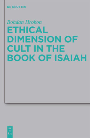 This book investigates the relationship between cult and ethics in the book of Isaiah. Part I attempts to revise some of the common Old Testament views on prophets and cult. After inspecting cultic concepts such as sacrifice, purity and impurity, holiness, and the Promised Land, it suggests that the priestly and prophetic understandings of the role of the Ancient Israelite cult were essentially the same. This general proposition is then tested on the book of Isaiah in Part II: each chapter there analyses the key passage on cult and ethics in the three main parts of the book, namely, Isa 1:10-17