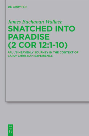 Recent scholars have tended to interpret 2 Corinthians 12:1-10 as an attempt to belittle ecstatic experiences, such as Paul’s ascent to paradise, in favor of suffering in the service of the gospel. This study offers an alternative. An analysis of ascent traditions in the Greco-Roman and Jewish worlds investigates ascent as both a literary motif and a religious practice. This analysis probes several issues relevant to 2 Cor 12:1-10, including dynamics of ascent and suffering. The study turns next to religious experiences Paul believes he and his communities have undergone. A pattern emerges in which extraordinary experiences provide the basis for suffering and service. Moreover, Paul expects his communities to have had experiences similar to, if less dramatic than, his ascent to heaven. The author argues that in its context in 2 Corinthians, Paul’s ascent should be understood as an encounter with Christ that transcends human language and endows Paul with divine power, which must be refined through suffering. With the help of four premodern interpreters, the study further explores the theological relevance of Paul’s ascent. For Paul, mystical encounter with Christ forms the precondition for suffering and service because it enables self-transcending love for God and neighbors.