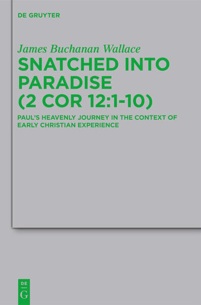 Recent scholars have tended to interpret 2 Corinthians 12:1-10 as an attempt to belittle ecstatic experiences, such as Paul’s ascent to paradise, in favor of suffering in the service of the gospel. This study offers an alternative. An analysis of ascent traditions in the Greco-Roman and Jewish worlds investigates ascent as both a literary motif and a religious practice. This analysis probes several issues relevant to 2 Cor 12:1-10, including dynamics of ascent and suffering. The study turns next to religious experiences Paul believes he and his communities have undergone. A pattern emerges in which extraordinary experiences provide the basis for suffering and service. Moreover, Paul expects his communities to have had experiences similar to, if less dramatic than, his ascent to heaven. The author argues that in its context in 2 Corinthians, Paul’s ascent should be understood as an encounter with Christ that transcends human language and endows Paul with divine power, which must be refined through suffering. With the help of four premodern interpreters, the study further explores the theological relevance of Paul’s ascent. For Paul, mystical encounter with Christ forms the precondition for suffering and service because it enables self-transcending love for God and neighbors.