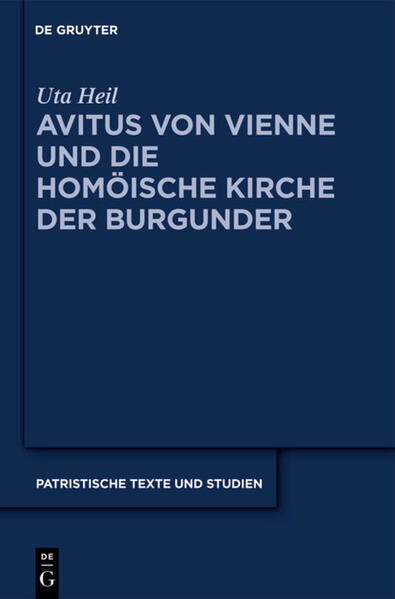 Während des sog. zweiten Reichs der Burgunder an der Rhône (etwa 443 bis zur Eroberung durch die Franken 534) entstand eine selbständige burgundische, „arianisch“-homöische Reichskirche. Das führte zu Auseinandersetzungen, aber auch zu einem intensiven theologischen Austausch mit der überwiegend nizänischen gallo-römischen Bevölkerung. Besonders das Werk des Bischofs Avitus von Vienne, seine reichhaltige Korrespondenz, theologischen Fragmente und Homilien geben einen unmittelbaren Einblick in die Zeit. Die Monographie führt in die Geschichte des Reichs der Burgunder ein und bietet erstmals ausgewählte Briefe und Fragmente des Avitus mit deutscher Übersetzung und Kommentierung. Im Mittelpunkt steht der theologische Austausch mit dem burgundischen König Gundobad. Die Briefe und Fragmente weisen auf kirchenorganisatorische Probleme hin-ob z.B. Kirchengebäude der „Arianer“ genutzt werden können-sowie auf Religionsgespräche und theologische Diskussionen, besonders über den heiligen Geist (filioque). Es wird erstmals genauer beschrieben, was „arianisch“ zu jener Zeit in Burgund bedeutete im Unterschied zu den gleichzeitigen theologischen Debatten im Reich der Vandalen.