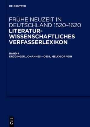 Frühe Neuzeit in Deutschland. 1520-1620: Krüginger