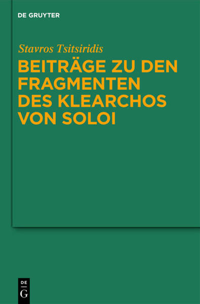 Beiträge zu den Fragmenten des Klearchos von Soloi | Bundesamt für magische Wesen