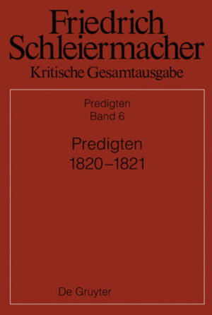 Der angezeigte Band enthält Predigten zu 106 Terminen aus den Jahren 1820 und 1821 sowie ergänzend zugehörige Liederblätter Friedrich Schleiermachers. Als Quellen dienen neben einigen Drucktexten und Autographen Schleiermachers überwiegend Mitschriften von fremder Hand. Zu 60 der hier gebotenen Predigttermine gibt es bislang keine Veröffentlichung, zu 46 liegen bereits Drucke vor. Mehrere Predigtreihen konnten erstmals erschlossen und dokumentiert werden.