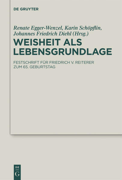 Als Festgabe für den Salzburger Alttestamentler Friedrich V. Reiterer zur Vollendung des 65. Lebensjahres, dessen Forschung biblischer Weisheitsliteratur vor allem dem Buch Ben Sira gewidmet ist, überreichen Kollegen und Schüler einen Strauß von Untersuchungen, die die Interessengebiete des Jubilars beleuchten: Neben Ben Sira wird die Rolle der Weisheit in weiteren spätbiblischen Schriften, in zwischen- und neutestamentlichen Texten untersucht. Die einzelnen exegetisch-theologisch-philogischen Beiträge des Bandes stehen unter dem Motto „Kommt zu mir … sättigt euch an meinen Früchten” (Sir 24,19).