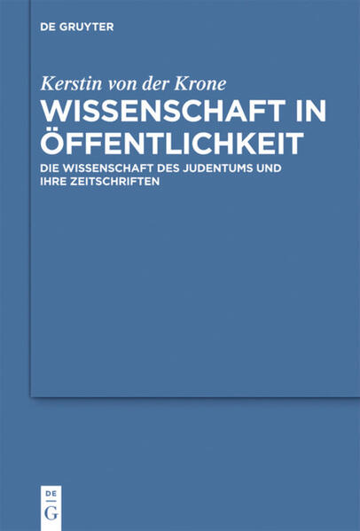 Die Wissenschaft des Judentums hat den Blick auf die jüdische Geschichte und Kultur grundlegend verändert. Dieses Buch untersucht erstmals die Zeitschriften dieser universitär randständigen und transnationalen jüdischen Wissenschaftsbewegung aus kommunikations- und wissenschaftsgeschichtlicher Perspektive. Die systematische Betrachtung von mehr als dreißig vorwiegend deutschsprachigen Zeitschriften, die im Laufe des 19. und frühen 20. Jahrhunderts in ihrem Umfeld entstanden, dokumentiert deren funktionale Bedeutung. Als Praktik der Gelehrtenkommunikation und maßgebliche Instrumente der Präsentation und Repräsentation von Wissenschaft in Öffentlichkeit nahm die jüdische Wissenschaftspresse stets eine besondere Stellung ein. Als vorrangiger Aushandlungsrahmen eines jüdischen Wissenschaftsdiskurses erweisen sich diese Zeitschriften als umfassende Perspektive auf die Geschichte der Wissenschaft des Judentums und damit auf die vielfältigen Versuche, das Verhältnis von Wissenschaft und Judentum zu bestimmen. Wissenschaftliches Erkenntnisstreben diente hier nicht allein dem Verständnis des historischen Judentums, sondern ganz im Sinne der Zeit der Gestaltung von Gegenwart und Zukunft.