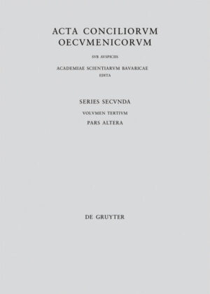 The second volume of the three-volume edition (the first volume was published in 2008) continues the edition of the proceedings of the Seventh Ecumenical Council of 787 (Nicaenum II) which dealt with the controversy surrounding the veneration of images (Iconoclastic Controversy). In addition to an introduction which describes the transmission of the proceedings, it contains the Greek text of the 3rd and 4th sessions of the council, confronting these with the Latin translation of Anastasius Bibliothecarius in 873. The detailed critical apparatus also references source texts and parallel texts.