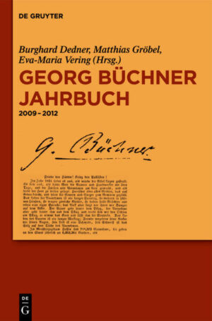Georg Büchner Jahrbuch: 2009?2012 | Bundesamt für magische Wesen