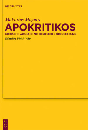 It has been a century since the first publication of the Apokritikos extracts, which were written “by a Greek philosopher of the 3rd century” (Adolf von Harnack, 1911). One hundred years later, as part of the same series, there now follows a complete bilingual edition of the entire Apokritikos. Along with a German translation, this volume includes a newly reconstructed Greek text with critical commentary. The Apokritikos contains one of the three most sweeping anti-Christian polemics preserved from classical philosophy, together with Makarios’s refutation from the Christian side.