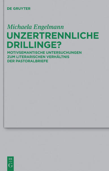 Die inhaltlichen und sprachlichen Gemeinsamkeiten der sogenannten Pastoralbriefe haben die bisherige Forschung zu der Annahme geführt, es handele sich bei diesen drei Briefen um intentional zusammengehörige Schreiben und demnach um „unzertrennliche Drillinge“ (Holtzmann). Da auf diese Weise jedoch die ebenfalls vorhandenen Differenzen zwischen den Briefen nicht hinreichend erklärt werden können, wagt die vorliegende Monographie einen neuen Zugang zur Pastoralbriefexegese: Die einzelnen Briefe werden nicht mehr als Teil eines „Corpus Pastorale“ verstanden, sondern als Einzelschreiben gewürdigt. Die Untersuchung zentraler Begriffe ermöglicht es, das Profil der einzelnen Schreiben herauszuarbeiten und dadurch das literarische Verhältnis der drei Briefe neu zu bestimmen. Im Ergebnis kann gezeigt werden, dass es sich bei dem ersten Timotheusbrief um den jüngsten der drei Briefe handelt. Dessen Verfasser setzt die beiden anderen Pastoralbriefe bereits als Teil der paulinischen Tradition voraus und rezipiert sie als Element seiner Autorfiktion. Diese Neubestimmung des literarischen Verhältnisses der Pastoralbriefe verändert nicht zuletzt die Voraussetzungen für das Verständnis der Entwicklung der Paulustradition.