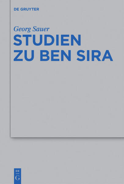 Ben Sira gilt zu Recht als einer der bedeutendsten Vertreter jüdischer Weisheitsliteratur. Der Vielseitigkeit dieser biblischen Schrift widmet sich der renommierte Wiener Alttestamentler Georg Sauer im vorliegenden Band. Dabei behandelt er textimmanente Fragen nach Aufbau, Inhalt und theologischer Bedeutung des Ben Sira Buches unter Betrachtung der hebräischen und griechischen Textzeugnisse. Darüber hinaus werden historische Hintergründe und Kontexte dieser Schrift beleuchtet, wie auch auf Fragen der Auslegungsgeschichte in Judentum und Christentum eingegangen.