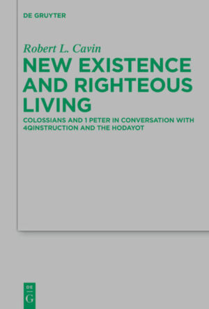As the first comparative study of Colossians and 1 Peter, the book fills a lacuna by exploring each author’s understanding of the new existence and the means to righteous living. If the epistles end up offering almost identical paraenesis, why do they have such distinctive theological patterns of thought? The conventional starting point in Colossian and 1 Peter studies centers on the recipients’ needs. Much has been learned from these investigations and is kept in view. However, the extent to which each epistle’s theology reflects an underlying pattern of ideas within each author’s worldview is less well understood. Setting the author’s views in the context of the literature of early Judaism throws fresh light on his thought-world and understanding of the new existence and moral enablement. Evidence exists which indicates that streams of traditions in Early Judaism Literature, factors other than the recipients’ needs, contribute to the theology within each epistle and may account for distinctive aspects identified between Colossians and 1 Peter. Exploration of 4QInstruction and the Hodayot, texts discovered at Qumran, provides precedents, precursors, and parallels for the distinctive emphases investigated. Thus, they shed new light on each epistle.