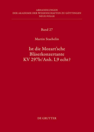 Ist die sogenannte Mozartsche Bläserkonzertante KV 297b/Anh. I