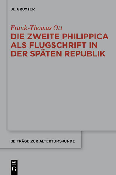 Die zweite Philippica als Flugschrift in der späten Republik | Bundesamt für magische Wesen