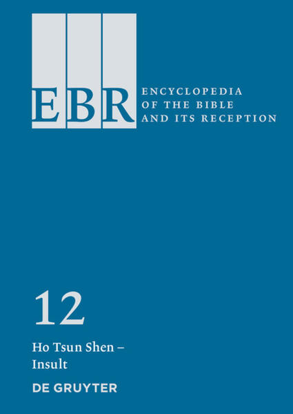 The projected thirty-volume Encyclopedia of the Bible and Its Reception (EBR) is intended to serve as a comprehensive guide to the current state of knowledge on the background, origins, and development of the canonical texts of the Bible as they were accepted in Judaism and Christianity. Unprecedented in breadth and scope, this encyclopedia also documents the history of the Bible’s interpretation and reception across the centuries, not only in Judaism and Christianity, but also in literature, visual art, music, film, and dance, as well as in Islam and other religious traditions and new religious movements. The EBR is also available online.