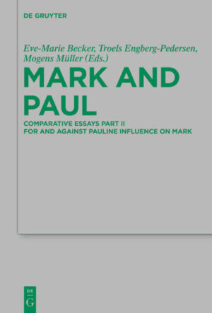 This volume brings together an international group of scholars on Mark and Paul, respectively, who reopen the question whether Paul was a direct influence on Mark. On the basis of the latest methods in New Testament scholarship, the battle over Yes and No to this question of literary and theological influence is waged within these pages. In the end, no agreement is reached, but the basic issues stand out with much greater clarity than before. How may one relate two rather different literary genres, the apostolic letter and the narrative gospel? How may the theologies of two such different types of writing be compared? Are there sufficient indications that Paul lies directly behind Mark for us to conclude that through Paul himself and Mark the New Testament as a whole reflects specifically Pauline ideas? What would the literary and theological consequences of either assuming or denying a direct influence be for our reconstruction of 1st century Christianity? And what would the consequences be for either understanding Mark or Paul as literary authors and theologians? How far should we give Paul an exalted a position in the literary creativity of the first Christians? Addressing these questions are scholars who have already written seminally on the issue or have marked positions on it, like Joel Marcus, Margaret Mitchell, Gerd Theissen and Oda Wischmeyer, together with a group of up-coming and senior Danish scholars from Aarhus and Copenhagen Universities who have collaborated on the issue for some years. The present volume leads the discussion further that has been taken up in: “Paul and Mark” (ed. by O. Wischmeyer, D. Sim, and I. Elmer), BZNW 191, 2013.