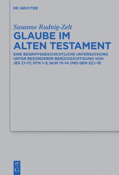 Dass das christliche Glaubensverständnis seine Wurzeln im Alten Testament hat, ist unbestritten. Trotzdem wurden diese Wurzeln bisher kaum erforscht. Die Untersuchung will diese Lücke schließen. Ausgangspunkt ist der alttestamentliche Glaubensbegriff ’mn im Hif‘il. Neben der genauen Bedeutung dieses Begriffes stehen seine Prägung in der Perserzeit und seine weitere Entwicklungsgeschichte im Mittelpunkt. Als Ergebnis wird eine Kontinuität zwischen alt- und neutestamentlicher Rede vom Glauben deutlich. So bietet das Buch einen neuen Zugang zu den biblischen Grundlagen der christlichen Rede vom Glauben.