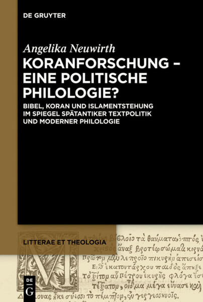 Der Koran ist noch immer nicht Teil des europäischen Wissenskanons, obwohl er tief in der biblischen Tradition verwurzelt ist. Er gilt weithin noch als exklusiv islamischer Text. Die kritische Bewertung seiner Beziehung zur Bibel und damit zur europäischen Tradition setzt seine Einbettung in die ‒ auch für das spätere Europa formative-spätantike Kultur voraus, in die er sich theologisch innovativ einbrachte. Die großen Fragen der Zeit wurden nicht nur von Rabbinen und Kirchenvätern, sondern auch von der koranischen Gemeinde debattiert. Ihre besonderen Antworten verdienen daher als Beiträge zu einer neuen, sich intensiv in die laufenden Religionsdebatten einbringenden Theologie Beachtung. Die sich dabei abzeichnende Fokussierung des gesprochenen Wortes als der maßgeblichen Manifestation Gottes in der Welt kann nicht außerhalb des besonderen kulturellen Umfelds gesehen werden, in dem lokale Dichtung der arabischen Hochsprache bereits eine besondere Aura verliehen hatte. Der neue Blick auf den Koran erfordert jedoch gleichzeitig eine kritische Neureflektion unserer modernen-nie ganz unpolitischen-Philologien. Der Blick muss frei werden für die Textpolitik des Koran, die den Prozess der Islamentstehung am ehesten erkennbar macht.