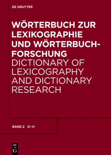 Wörterbuch zur Lexikographie und Wörterbuchforschung: D - H | Bundesamt für magische Wesen