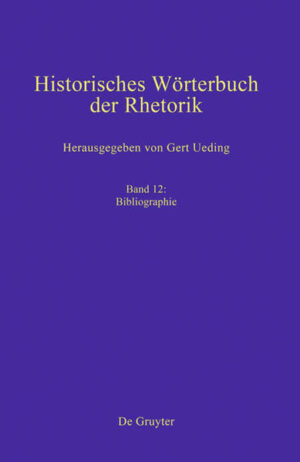 Historisches Wörterbuch der Rhetorik: Bibliographie | Bundesamt für magische Wesen