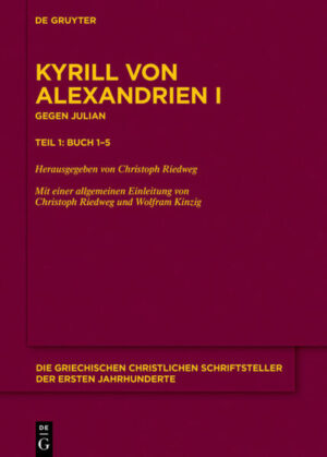 The first five books of Cyril of Alexandria’s (c. 378-444 CE) monumental work of refutation “Against Julian” are being published here for the first time in a modern critical edition with an extensive apparatus of sources and parallel texts. The general introduction outlines the direct and indirect transmission of the work and also presents brief essays on Julian’s polemic against the Christians and on Cyril’s rebuttal.