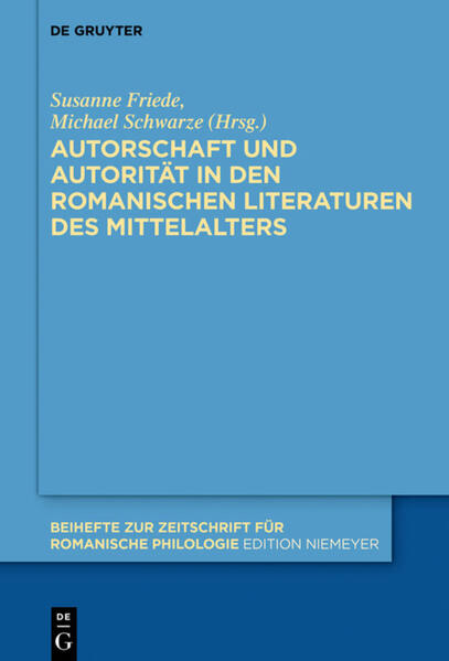 Autorschaft und Autorität in den romanischen Literaturen des Mittelalters | Bundesamt für magische Wesen