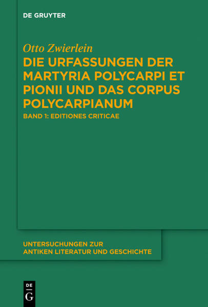 Die Urfassungen der Martyria Polycarpi et Pionii und das Corpus Polycarpianum | Bundesamt für magische Wesen