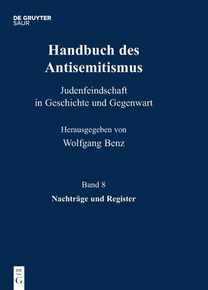 Handbuch des Antisemitismus / Nachträge und Register | Bundesamt für magische Wesen