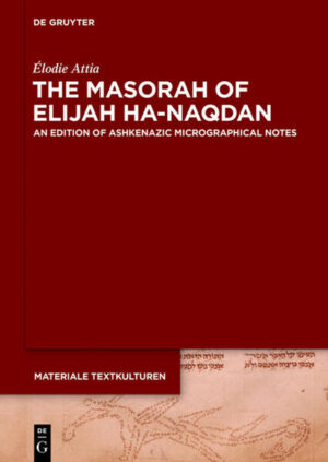 Following Levita’s statement, the Masorah transmitted by medieval illuminated manuscripts was generally considered as less significant for the study of the biblical and masoretical knowledge in the Jewish world. The biblical codices produced in Ashkenaz were considerably disregarded compared to Spanish codices. Challenging this assertion, this work engages in a reflection on the link between the standard Eastern tradition and the Ashkenazic biblical text-culture of the 13th century. Élodie Attia provides an edition of thirteen cases taken from MS Vat. Ebr. 14, offering the oldest series of Masoretic notes written inside figurative and ornamental designs. Its critical apparatus offers an unprecedented comparison with the oldest Eastern and Ashkenazic sources to evaluate if the scribe paid more attention to aesthetic details than to the textual contents. In an unexpected way, the Masoretic notes of Elijah ha-Naqdan, even written in figurative forms, show a close philological link with the Masorah of the eastern Tiberian sources and prove that the presence of figurative elements neither represents a loss nor a distortion of Masoretic knowledge, but rather illustrates a development in the Masoretic tradition.