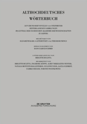 Althochdeutsches Wörterbuch: Band VI: MN. 15. bis 18. Lieferung (neman bis ny) | Bundesamt für magische Wesen