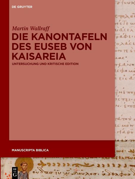 The Canon Tables of Eusebius of Caesarea are the most successful exegetic tool of all time. The cleverly concocted synopsis of the Gospels has been transmitted in hundreds of manuscripts and printed in numerous bible editions. In Christian book culture, it has been followed by magnificent forms of decoration. This volume is the first to present a critical edition of the panels as well as a study of their transmission.