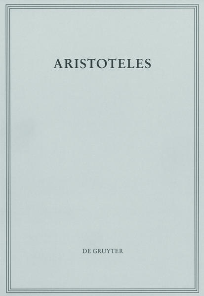 Aristoteles: Werke: Analytica Priora Buch II | Bundesamt für magische Wesen