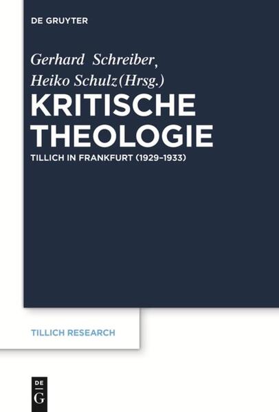 Die Beiträge des vorliegenden Bandes thematisieren die vielfältigen Formationsbedingungen des Tillichschen Denkens für die und während der Frankfurter Jahre (1929-1933) aus quellen- und rezeptionshistorischer Perspektive. Dabei werden zum einen die fruchtbaren Wechselwirkungen zwischen Tillich und seinem akademischen Umfeld im Blick auf die Genese einer genuin 'kritischen Theologie' deutlich