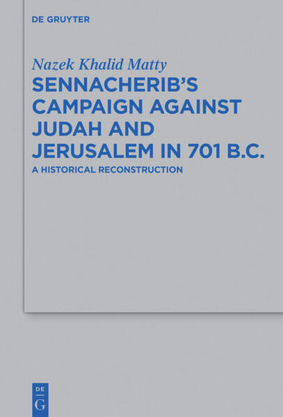 This study offers a reconstruction of Sennacherib’s campaign against Judah and Jerusalem in 701 BC. It contrasts and compares various, partly contradictious readings of this event and challenges established narratives. By giving equal weight to a great variety of different sources, whether literary or archaeological, the author comes to a new and profound understanding of this complex military conflict.