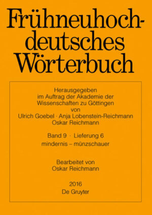 Frühneuhochdeutsches Wörterbuch: mindernis  münzschauer | Bundesamt für magische Wesen