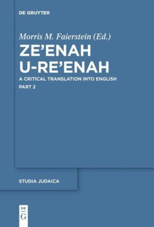 This book is the first scholarly English translation of the Ze’enah U-Re’enah, a Jewish classic originally published in the beginning of the seventeenth century, and was the first significant anthological commentary on the Torah, Haftorot and five Megillot. The Ze’enah U-Re’enah is a major text that was talked about but has not adequately studied, although it has been published in two hundred and seventy-four editions, including the Yiddish text and partial translation into several languages. Many generations of Jewish men and women have studied the Torah through the Rabbinic and medieval commentaries that the author of the Ze’enah U-Re’enah collected and translated in his work. It shaped their understanding of Jewish traditions and the lives of Biblical heroes and heroines. The Ze’enah U-Re’enah can teach us much about the influence of biblical commentaries, popular Jewish theology, folkways, and religious practices. This translation is based on the earliest editions of the Ze’enah U-Re’enah, and the notes annotate the primary sources utilized by the author.