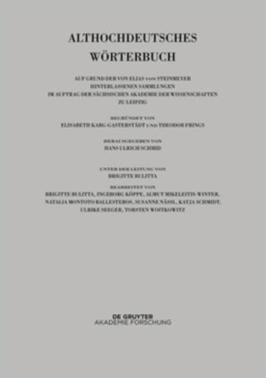 Althochdeutsches Wörterbuch: Band VII: O  R. 1. und 2. Lieferung (o bis ouga) | Bundesamt für magische Wesen