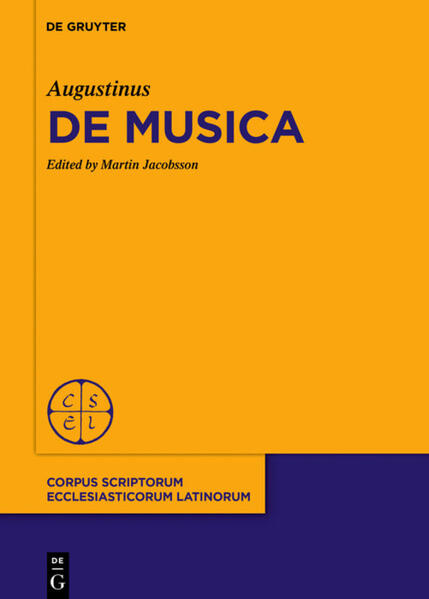 This is the first critical edition of all six books of Augustine’s De musica. Originally meant as part of a series of treatises on the liberal arts, it is especially important because of its presentation of metrics. Book six offers a theological discussion of perception based on the concept of numerus ("rhythm"). Thus, De musica is a fascinating document of Augustine’s intellectual development from secular learning to Christian philosophy.