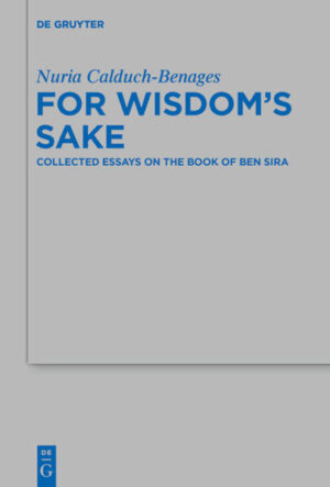 This volume brings together twenty-four articles of Prof. Calduch-Benages' work on the book of Ben Sira over the last two decades. Some were written originally in English and others have been translated from Spanish and Italian originals. They are divided in three groups: introductory, thematic, and exegetical essays. The exegetical articles offer a detail study of several passages of the book, some of them pivotal in the structure of the book (Sir 2,1