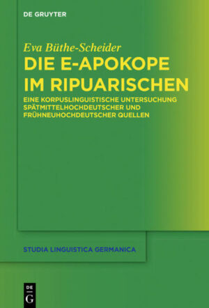 Die e-Apokope im Ripuarischen | Bundesamt für magische Wesen