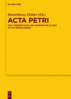 The Actus Vercellenses narrates the struggle between the Apostle Peter and the Simon the Magician along with Peter’s martyrdom. This critical edition includes a close textual German translation, and provides a comprehensive introduction to this central part of the apocryphal Acts of Peter. Detailed commentary enhances the entertaining literary piece, revealing its value as a source of information on early Christian beliefs and institutions.