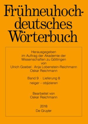 Frühneuhochdeutsches Wörterbuch: neiger  objizieren | Bundesamt für magische Wesen