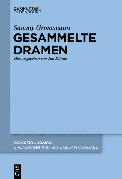 Bereits im Alter von 13 Jahren ließ der 1875 geborene Gronemann „nichts, was mir in die Hände kam, undramatisiert“. Später schrieb der bedeutende deutsch-jüdische Humorist das erste und einzige Drama für Martin Bubers nie verwirklichte „jungjüdische Bühne“-das Purimspiel Hamans Flucht (1900). Er feierte seinen größten Erfolge als Dramatiker nach seiner 1933 über Paris erfolgten Flucht aus Berlin in Tel Aviv, wo er der hebräischen Bühne dessen erste große Komödie schenkte: Der Weise und der Narr erlebte 1942 seine gefeierte Premiere, avancierte nach Gronemanns Tod in der Übersetzung und mit den Liedern Nathan Altermans zum ersten erfolgreichen Musical Israels