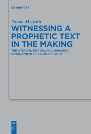 The book of Jeremiah poses a challenge to biblical scholarship in terms of its literary composition and textual fluidity. This study offers an innovative approach to the problem by focusing on an instructive case study. Building on the critical recognition that the prophecy contained in Jer 10:1-16 is a composite text, this study systematically discusses the various literary strands discernible in the prophecy: satirical depictions of idolatry, an Aramaic citation, and hymnic passages. A chapter is devoted to each strand, revealing its compositional development—from the earliest recoverable stages down to its late reception. A range of pertinent evidence—culled from the literary, text-critical, and linguistic realms—is examined and sets within broader perspectives, with an eye open to cultural history and the development of theological outlook. The investigation of a particular text has important implications for the textual and compositional history of Jeremiah as a whole. Rather than settling for the common opinion that Jeremiah developed in two main stages, reflected in the MT and LXX respectively, a nuanced supplementary model is advocated, which better accords with the complexity of the available evidence.