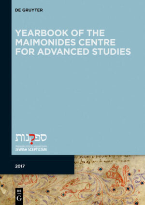 The Yearbook of the Maimonides Centre for Advanced Studies mirrors the annual activities of staff and visiting fellows of the Centre as well as scholars of the Institute for Jewish Philosophy and Religion at the University of Hamburg and reports on symposia, workshops, and lectures. Although aimed at a wider audience, the yearbook also contains academic articles and book reviews on scepticism in Judaism and scepticism in general.