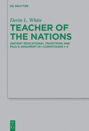 This study examines educational motifs in 1 Corinthians 1-4 in order to answer a question fundamental to the interpretation of 1 Corinthians: Do the opening chapters of 1 Corinthians contain a Pauline apology or a Pauline censure? The author argues that Paul characterizes the Corinthian community as an ancient school, a characterization Paul exploits both to defend himself as a good teacher and to censure the Corinthians as poor students.